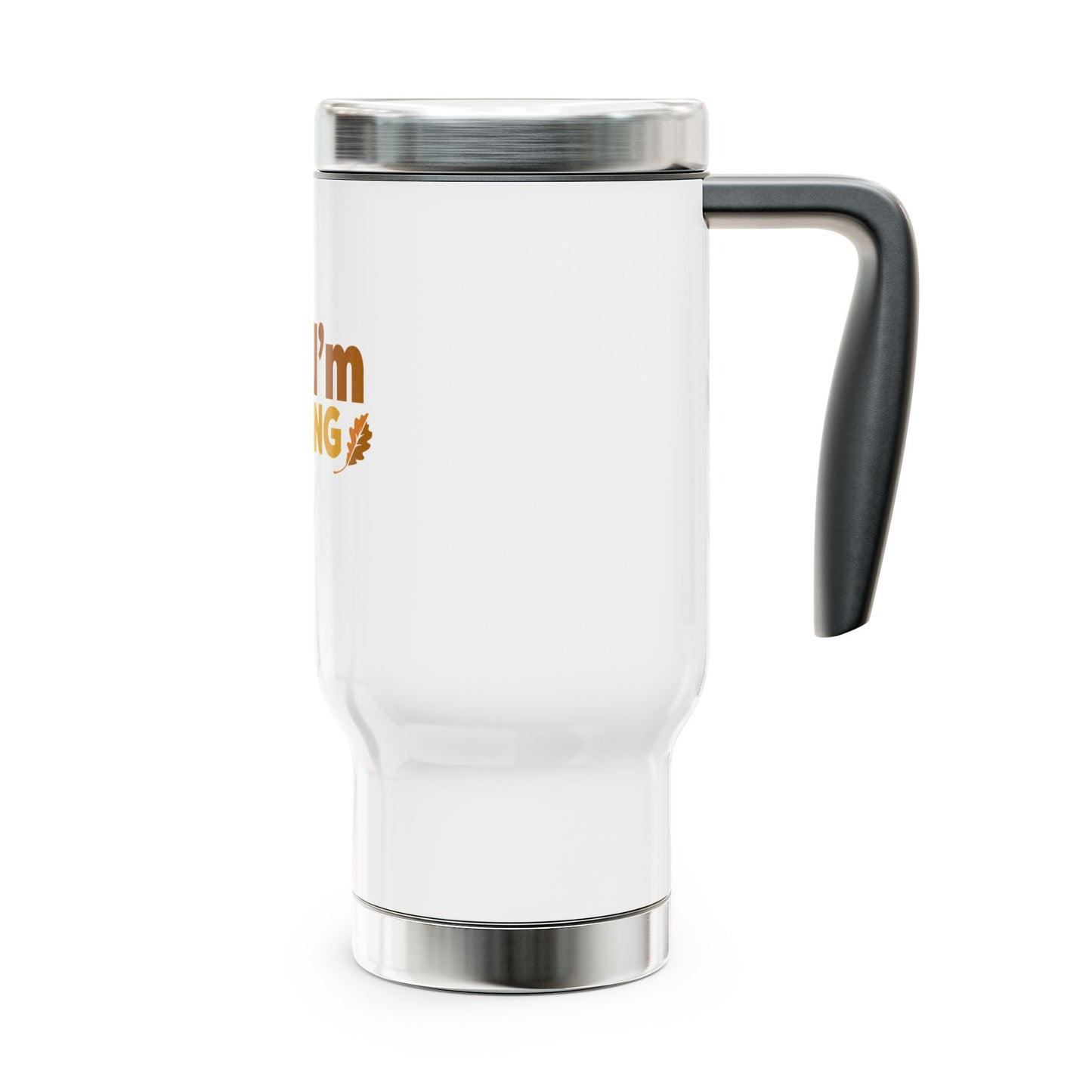 Travel Mug - 'Shhh I'm Reading' Mug with Handle, 14oz
