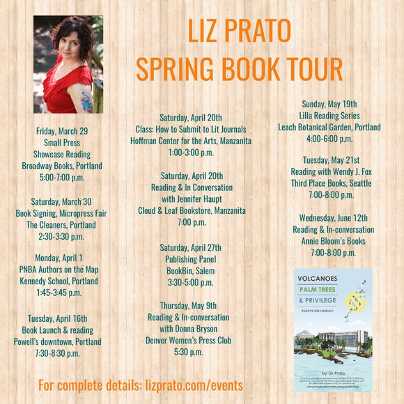 Liz Prato Spring Book Tour 3/29