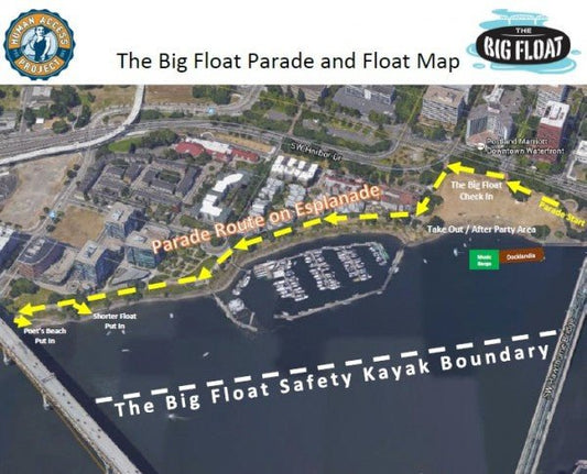 Big float parade and float map