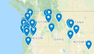 Map of BIPOC bookstores