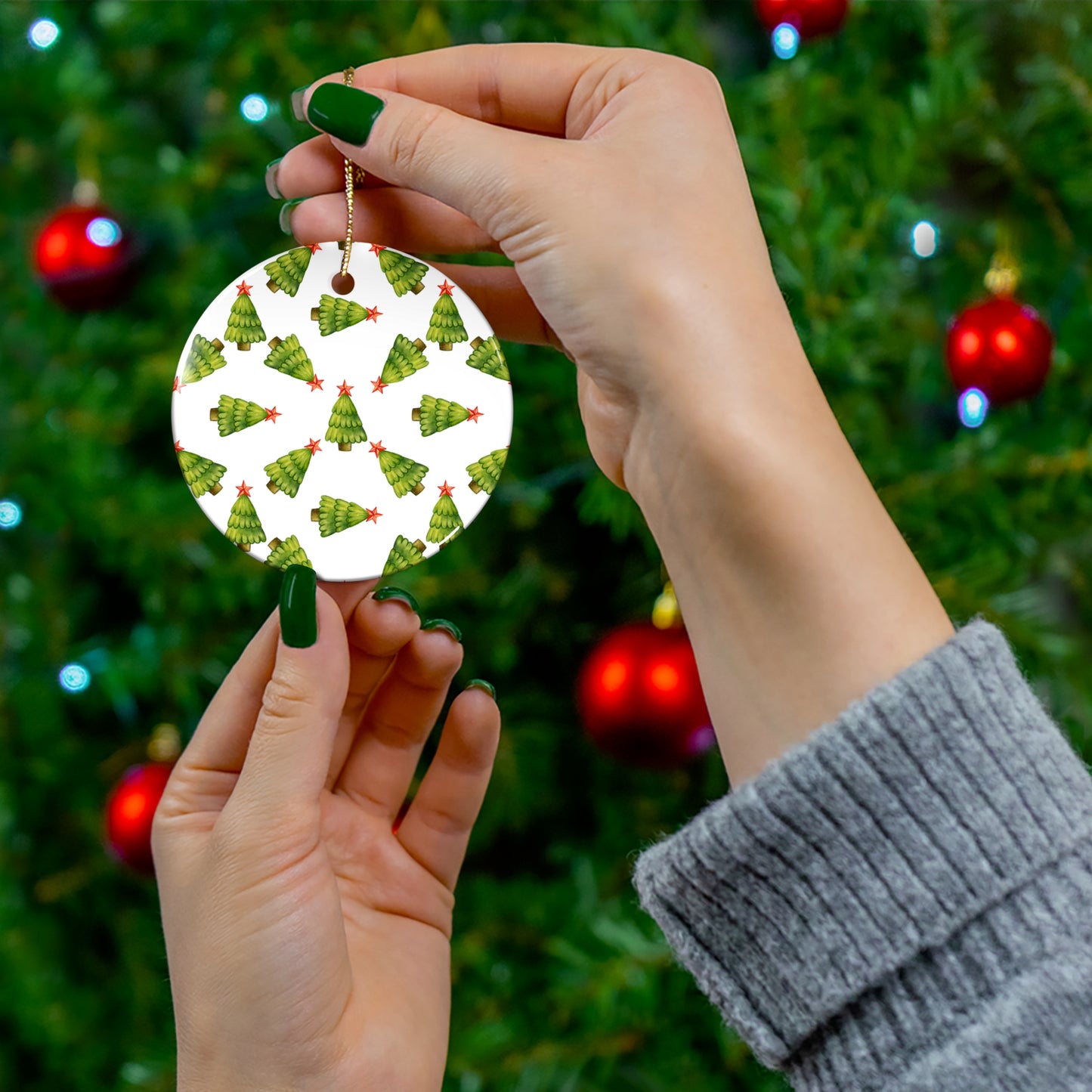 Ceramic Ornament, 4 Shapes