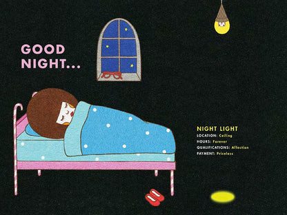 Ice Cream Work picture book pages. Ice Cream Man lays in bed. 